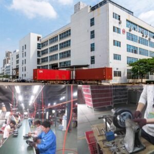 Electric scooter parts factory showcasing production and assembly workshop